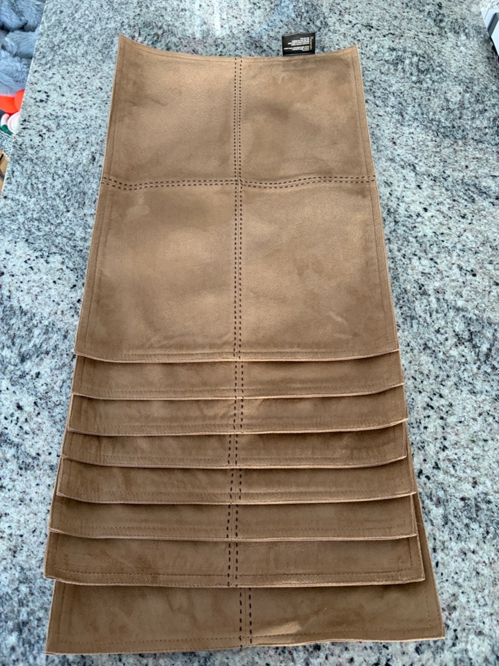 8 Faux Suede Placemats